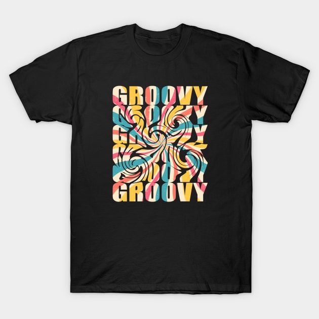 Groovy - Groovy Colorful T-Shirt by Kudostees